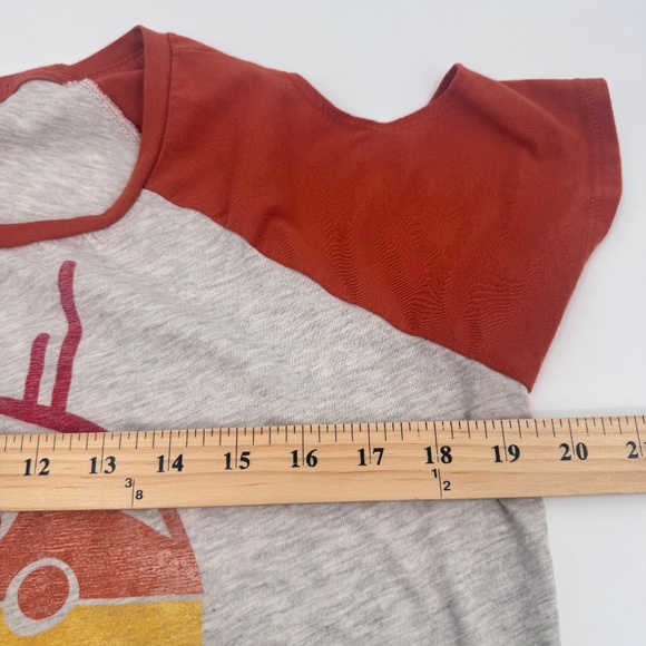 Star Wars Top Women XL Gray Brown Her Universe BB8 Roll With It Cold Shoulder - Picture 6 of 8